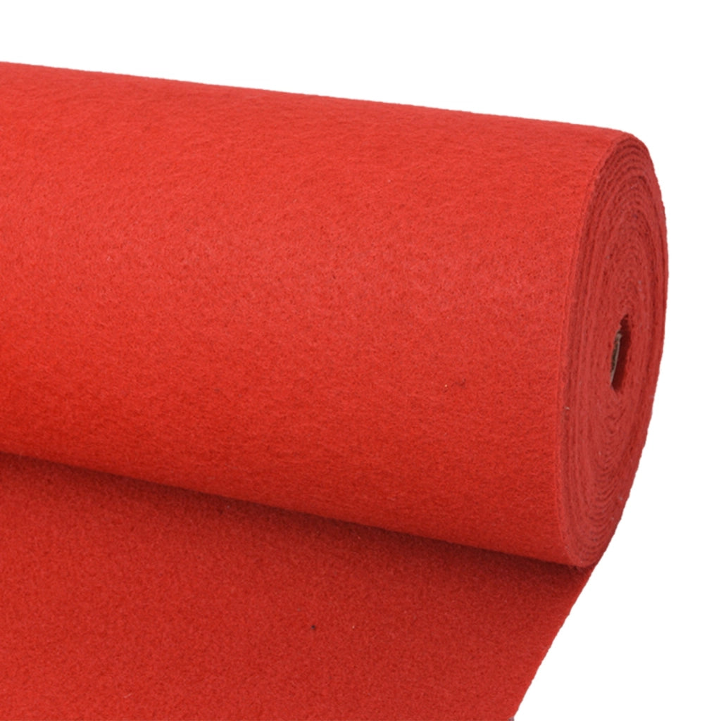 Tappeto Tinta unita Rosso 1 x 24 m Tessuto 42052435