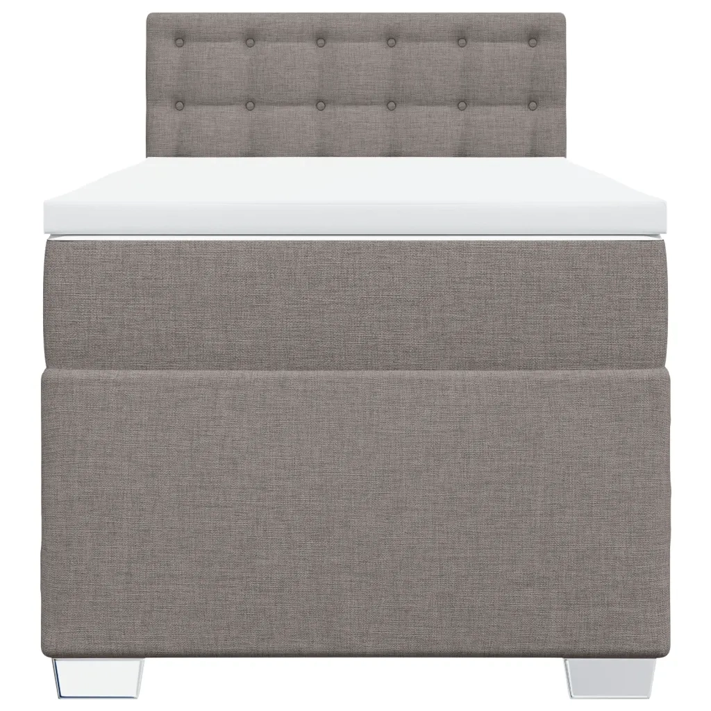 Giroletto a Molle con Materasso Tortora 90x200 cm inTessuto 3285789
