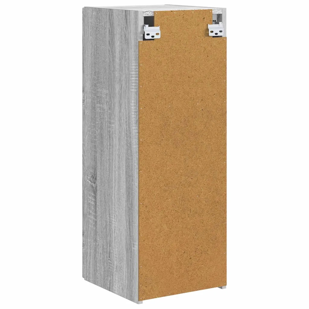 Mobile TV da parete 2 pcs Grigio Sonoma 30 x 31 x 80 cm