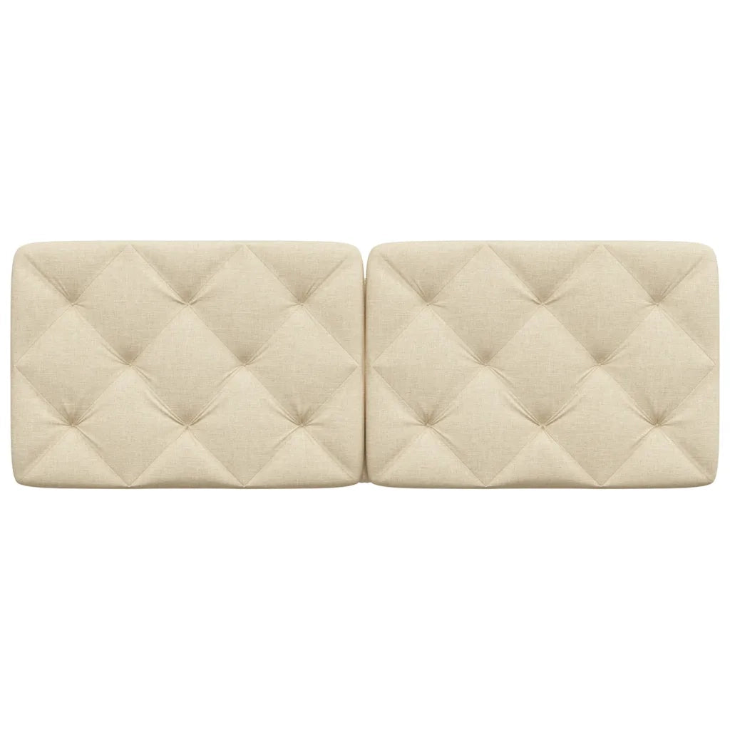 Cuscino Testiera Crema 120 cm in Tessuto