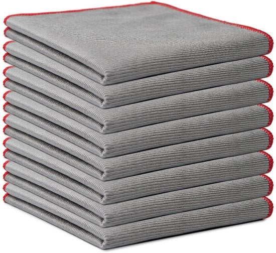 12 asciugamani microfibra per pulizia - Asciugamani multifunzionali portatili per vetro, specchi, parabrezza, schermi, tv, tablet e posate - Superassorbenti - 30x30cm