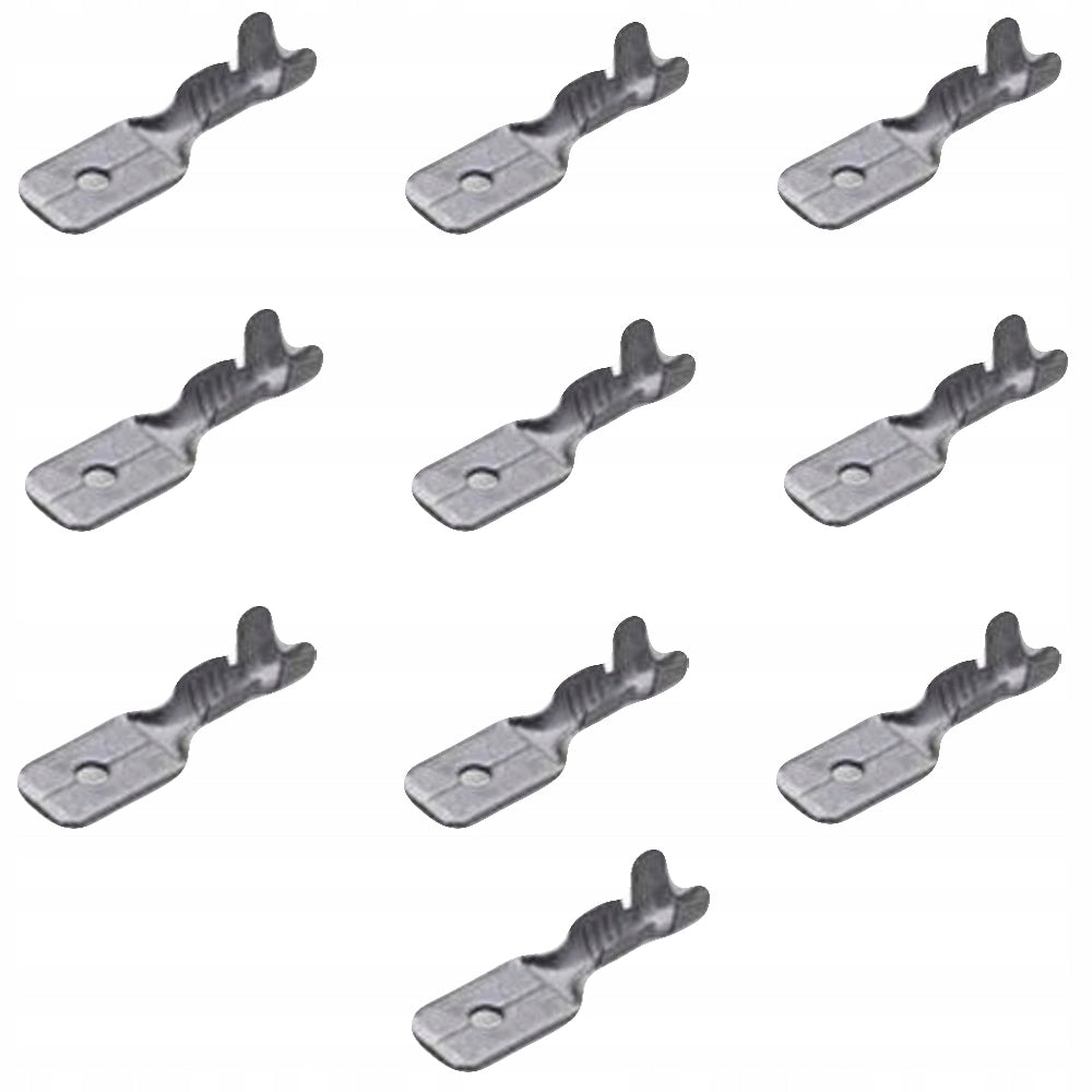 Connettore Maschio Isolato 6.3x0.8mm – Set di 10 Pezzi | Materiale Isolante | Collegamento Sicuro e Affidabile