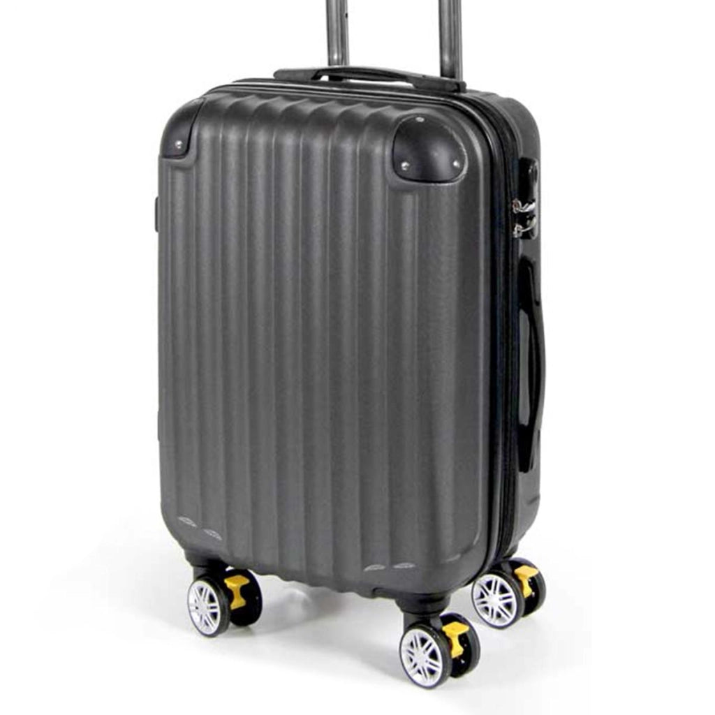 TROLLEY AD 8 RUOTE IN ABS CON FRENO 36 X 24 X H56 COLORE GRIGIO SCURI