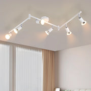 ZMH Faretto da soffitto bianchi orientabili 330° moderni GU10 per camera letto soggiorno interno