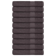 Asciugamani 10 pz Antracite 100x200 cm 360 g/mÂ² 100% Cotone