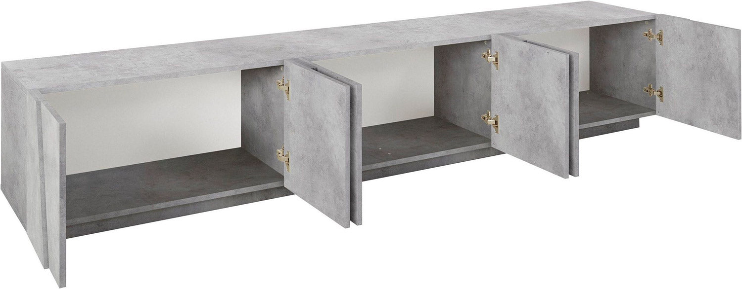 Mobile TV 6 Ante 243,6x44,2x46 cm Ping Cemento Bronx