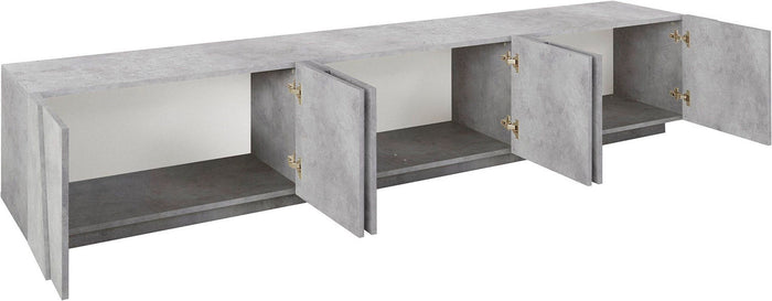 Mobile TV 6 Ante 243,6x44,2x46 cm Ping Cemento Bronx