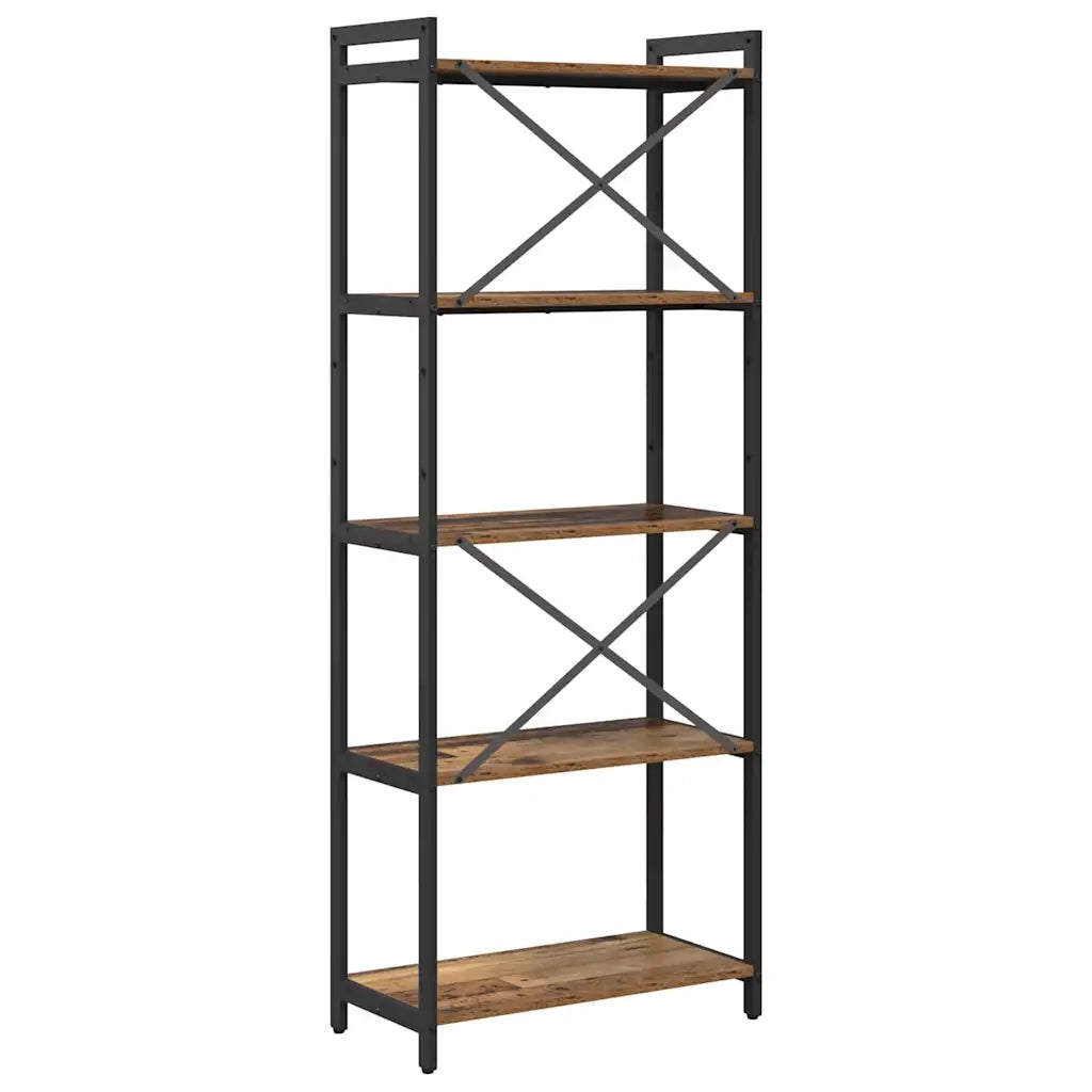 vidaXL Libreria Legno vecchio 60 x 30 x 153 cm Legno multistrato