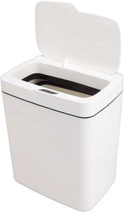 Sensor di Movimento per Bacinella 18L - Grande Capacità - Chiusura Ermetica - Spinta per la Chiusura - Bacinella con Coperchio per Camera da Letto Cucina Ufficio - Silenziosa.