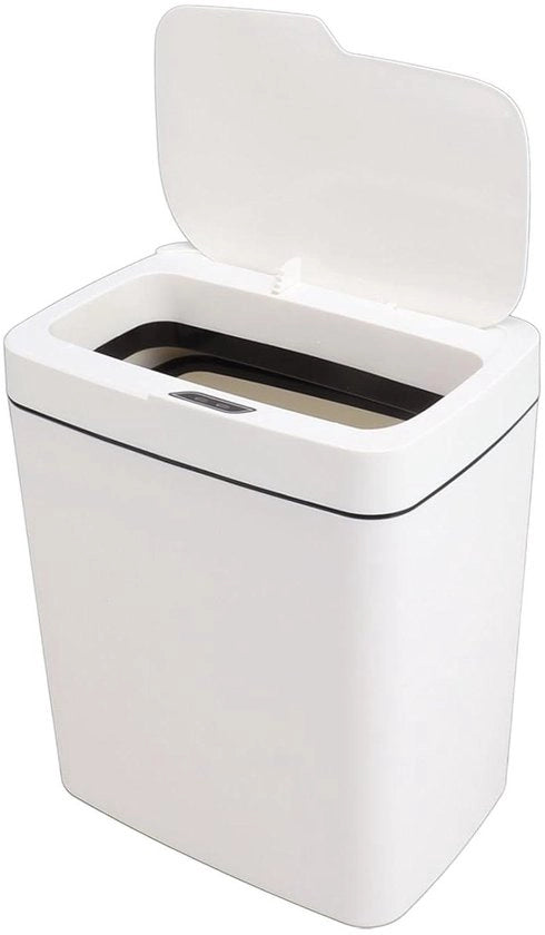 Sensor di Movimento per Bacinella 18L - Grande Capacità - Chiusura Ermetica - Spinta per la Chiusura - Bacinella con Coperchio per Camera da Letto Cucina Ufficio - Silenziosa.