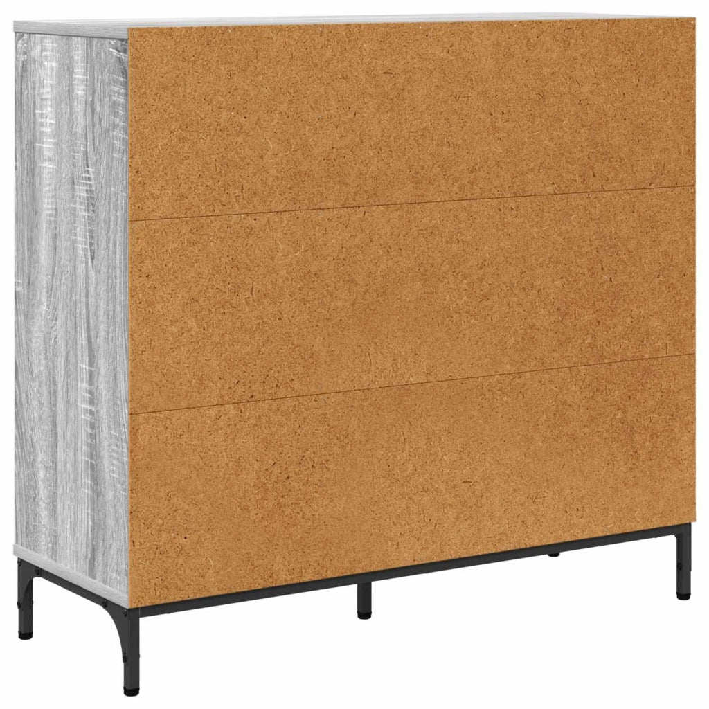 Credenza Grigio Sonoma 89,5 x 33 x 82 cm Legno multistrato 883460