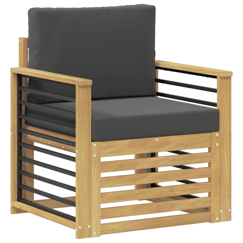 Set di divani da esterno-Sofa da giardino Poliestere Bianco 579659