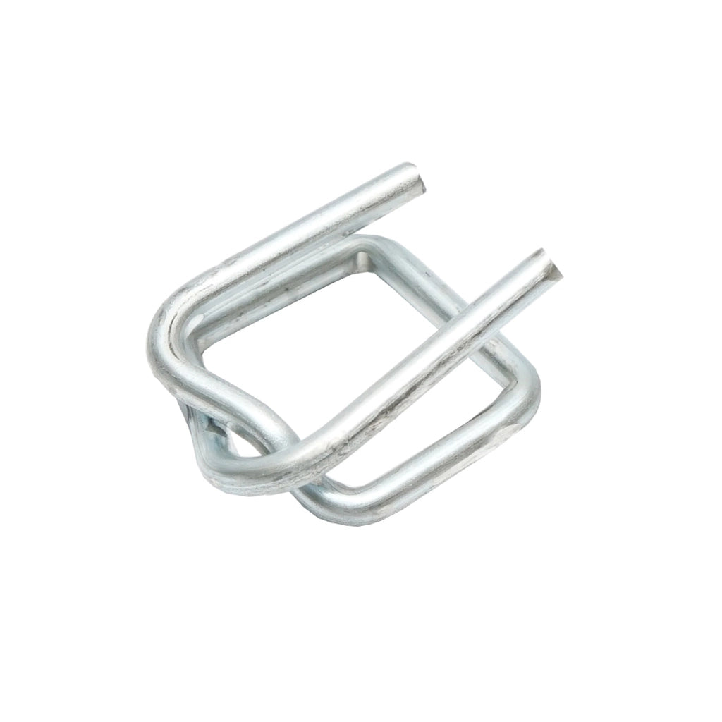 Fibbia in filo zincato, spessore 3,8 mm, 1000 pezzi.