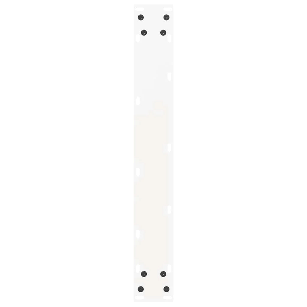 Set di 2 gambe per tavolo da bar a forma di U 60 x 90 cm design moderno con piedini regolabili acciaio bianco 02_0057465