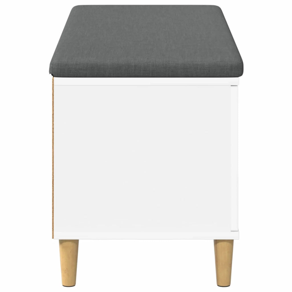 Panca per ingresso con cuscino Bianco 100 x 38 x 46 cm 891536
