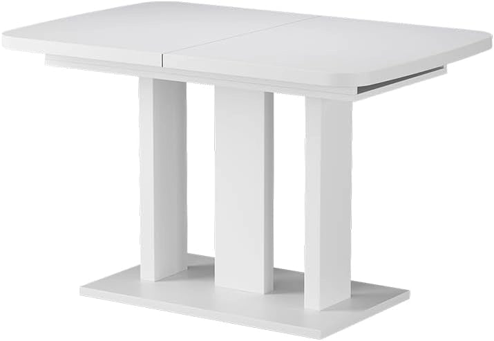 tavolo da pranzo allungabile Fenaro, Quercia dorata/bianco, 120 x 80 cm 2 parti, allungabile con prolunga a inserto per un'estensione flessibile del tavolo