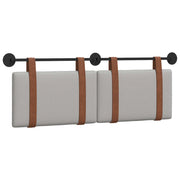 Testiera | Testata appesa Grigio Nuvola 130 x 55 x 5 cm PU Antico