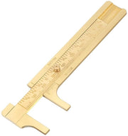 Misuratore Mini a Slittura - Scala Metallica Doppia - Lega di Rame - Aiuto alla Marcatura - Misurazione Precisa - 80mm - Strumento di Misura