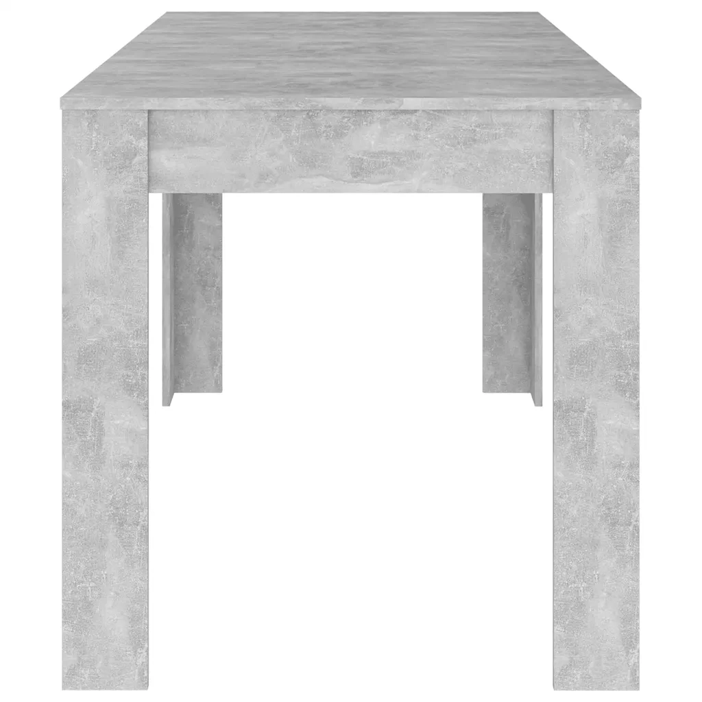 Tavolo da Pranzo Grigio Cemento 140x74,5x76cm Legno Multistrato 804206