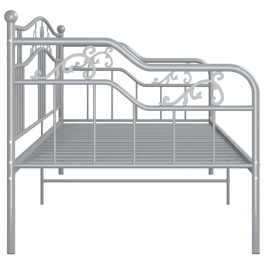 Telaio Divano Letto Grigio in Metallo 90x200 cm cod mxl 62227