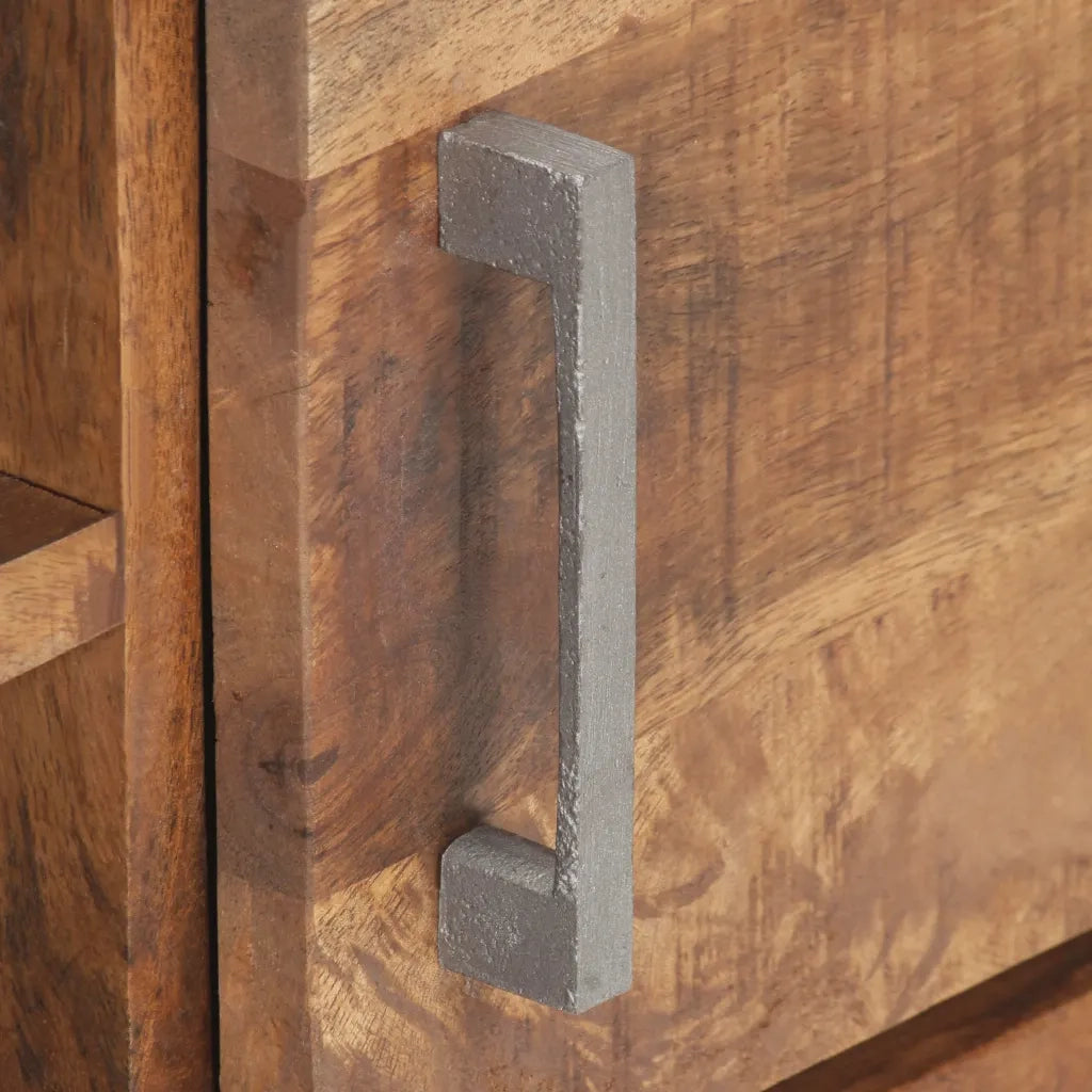 Mobile Porta TV 120x30x40 cm in Legno di Mango Grezzo 323486
