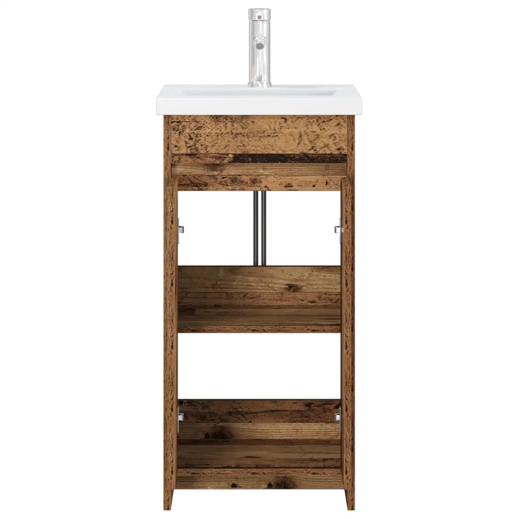 Mobile da bagno con lavabo Legno antico 42 x 40 x 84,5 cm 890774