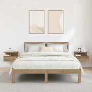 Comodino flottante 2 pcs Rovere artigianale 40 x 31 x 28 cm 871755