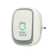 Rilevatore di Gas Metano a Presa con Allarme Sonoro 70 dB Certificato EN50194 Bianco / Grigio Alecto