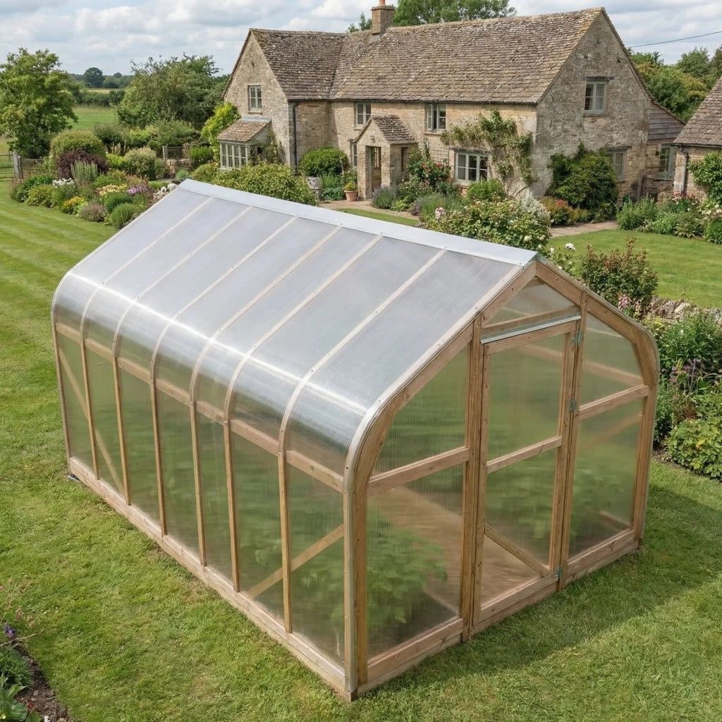 Serra da giardino Classic Wood 3 x 6 m (18 m²), 6 mm con rivestimento in policarbonato