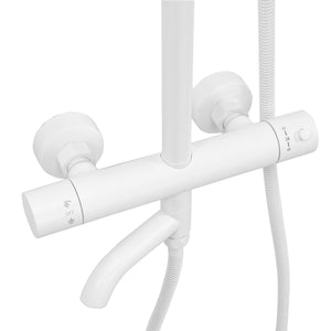 Set Doccia Da Incasso Con Termostatato Lungo White Matt