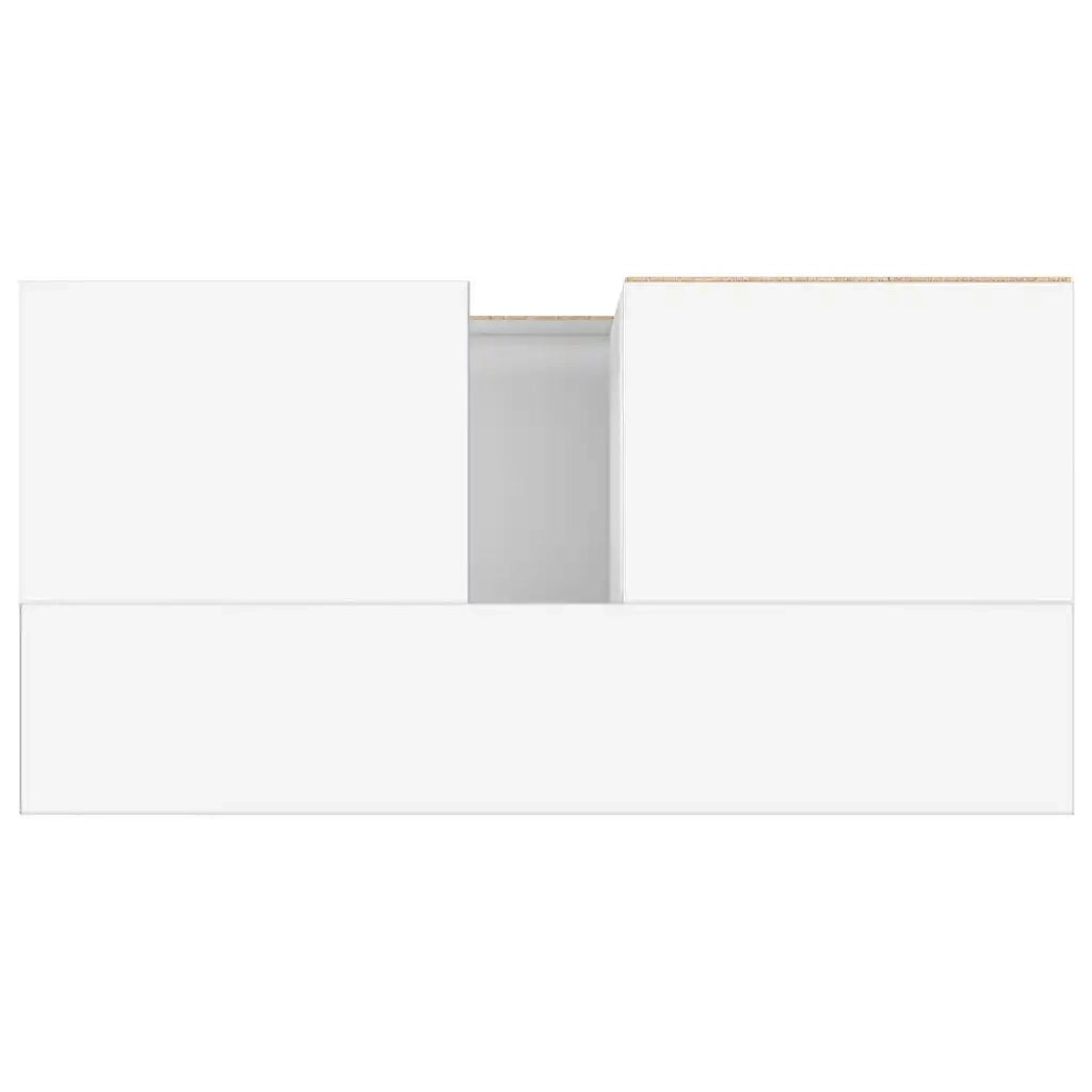 Armadietto da Bagno Bianco 65x33x60 cm in Legno Multistrato 831612