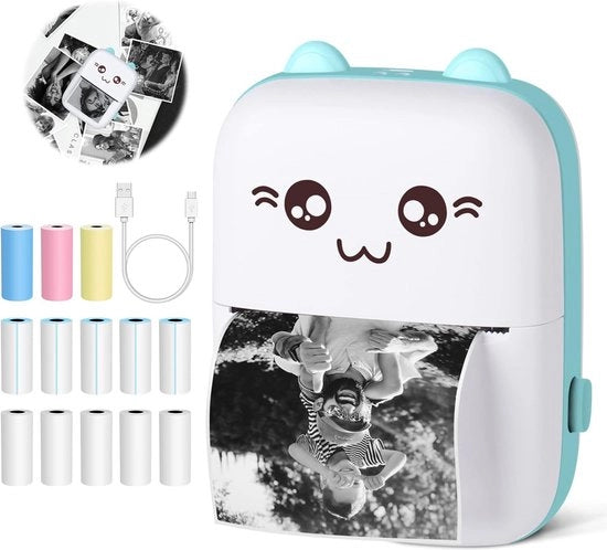 Stampante Portatile Mini - Kit di Avvio - Stampanti a Mano - Stampante da Portare - Stampante Mobili - Fotostampante