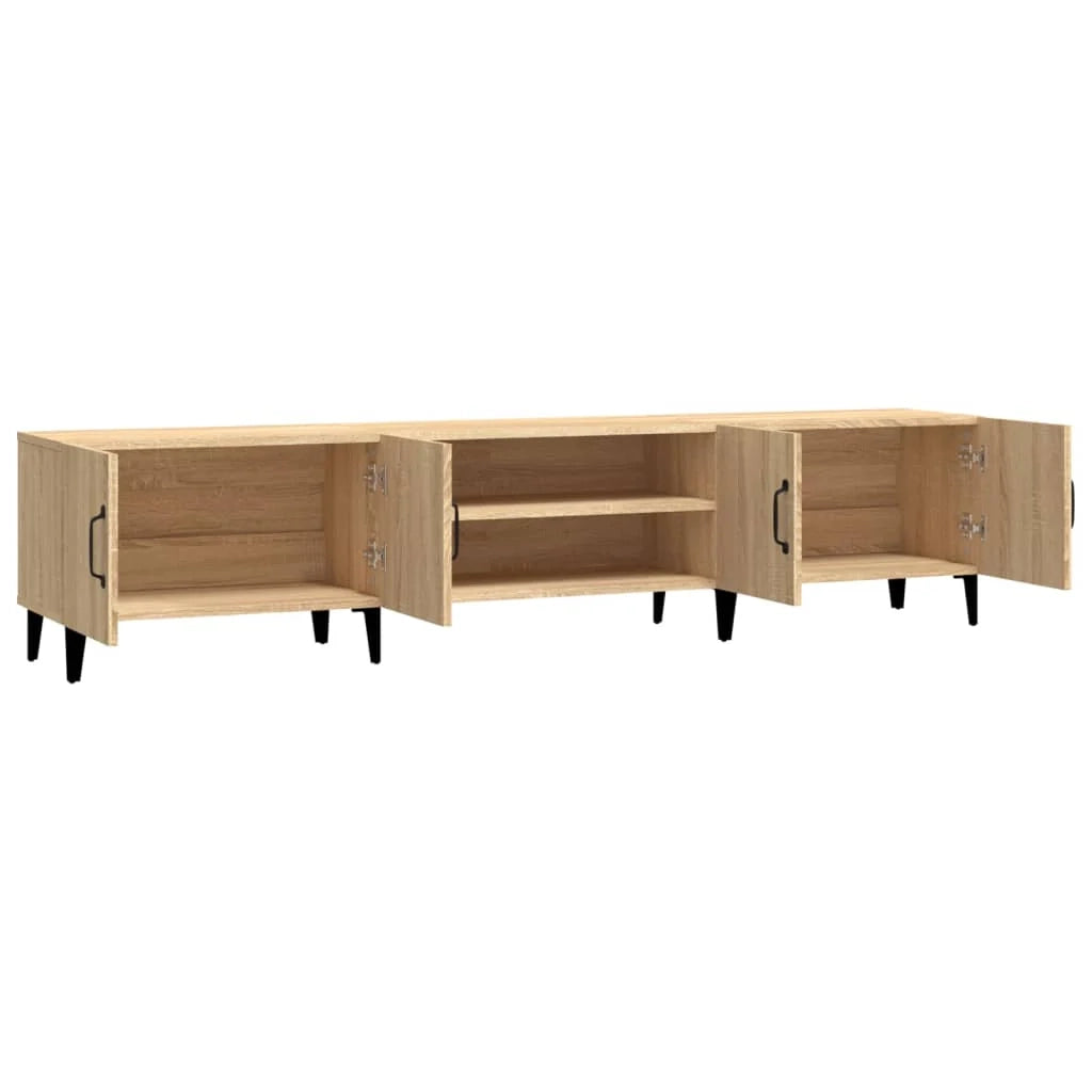Mobile TV multimediale scaffale TV mobile TV sala da pranzo soggiorno camera da letto rovere Sonoma 180 x 31,5 x 40 cm legno ingegnerizzato marrone 02_0028894