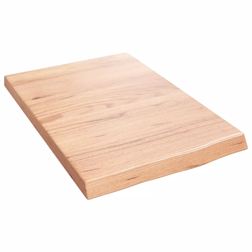 Piano Bagno Marrone 40x60x(2-4) cm Legno Massello Trattato 3156099