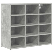Scarpiera | Mobile per scarpe Grigio cemento 77,5 x 30 x 67 cm
