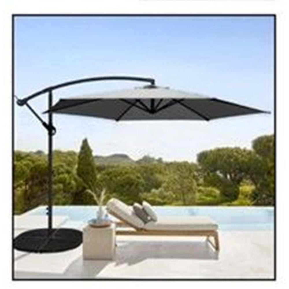 Trade Shop - Ombrellone Decentrato Parasole Balcone Da Giardino Spiaggia ø3mt Con Base 206428 -