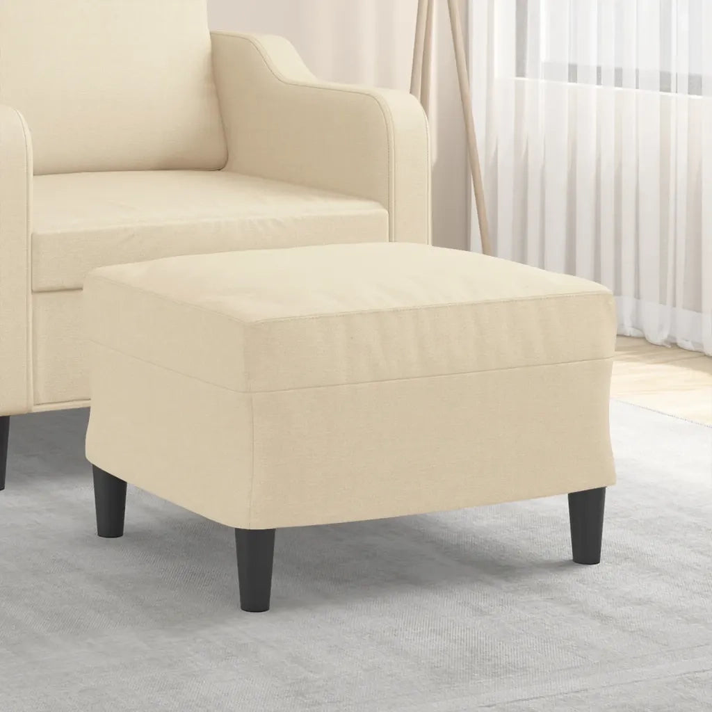 Poggiapiedi Crema 60x50x41 cm in Tessuto cod mxl 78001