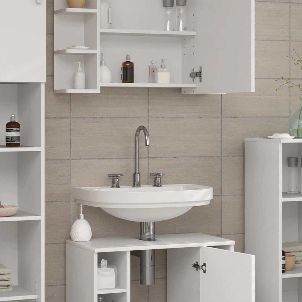 Vicco Set mobili bagno Bianco 2 parti