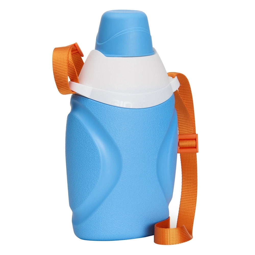 Trade Shop - Borraccia Thermos Portatile Con Tracolla Regolabile Tappo A Bicchiere 1 Lt 023460 -