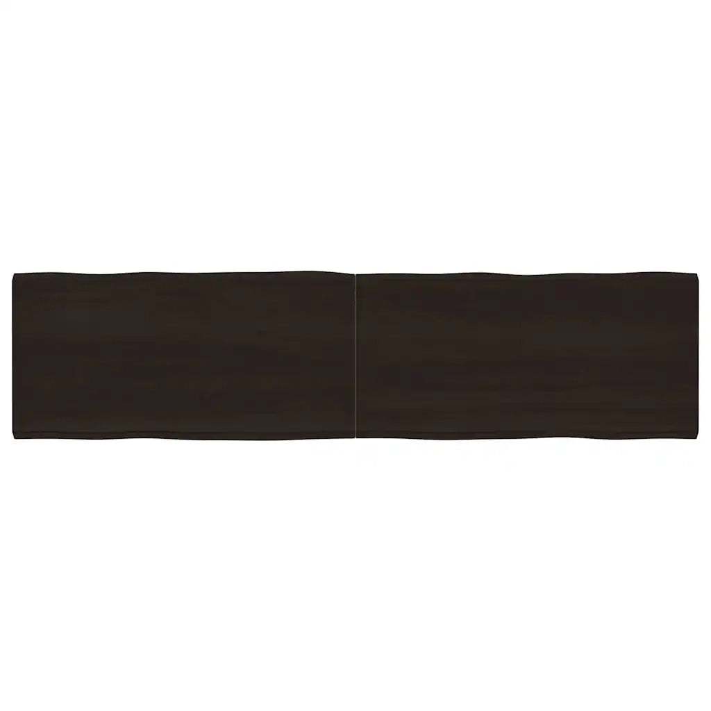 Piano Tavolo Marrone Scuro 200x50x(2-4)cm Rovere Non Trattatocod mxl 128111