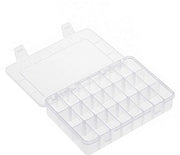 Organizzatore di accessori in plastica leggero con 24 compartimenti - Ideale per piccoli oggetti - Sostituisce la scatola per gioielli - Compartimenti in plastica - Peso leggero - Facile da trasportare