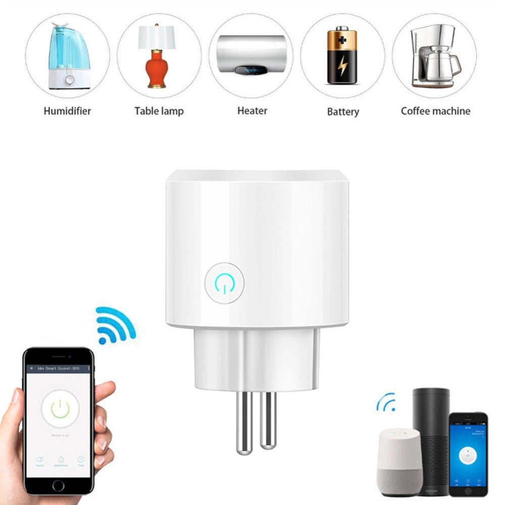 Trade Shop - Smart Plug Presa Corrente Wifi Timer Elettrodomestici Domotica Per Ios E Android -