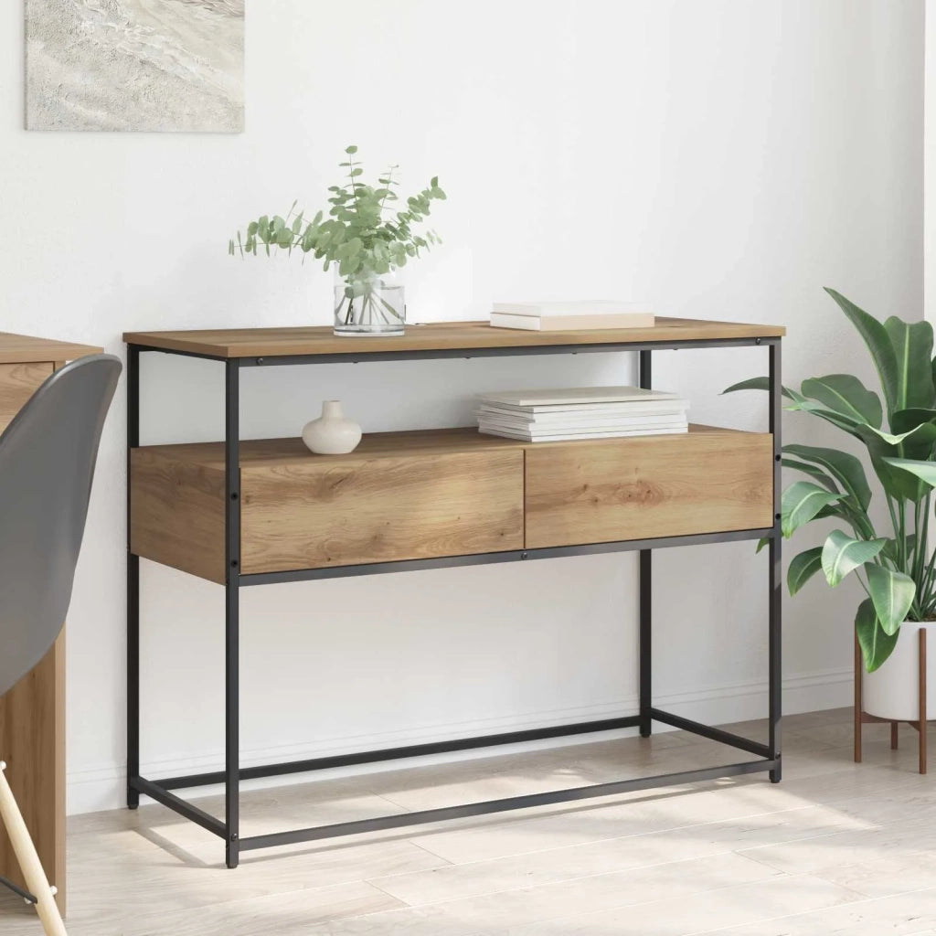 Tavolo consolle Rovere artigianale 100 x 40 x 75 cm