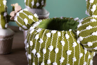 Set 2 Contenitori Decorativo a Forma di Cactus Larghezza 36 cm