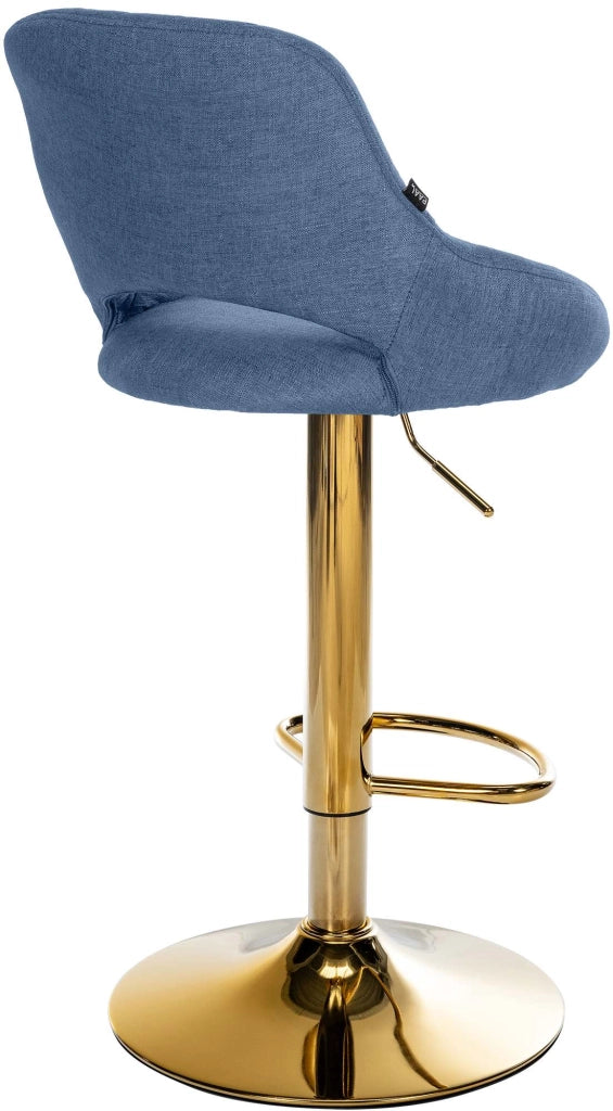 Sgabello da bar tessuto Milet oro 3