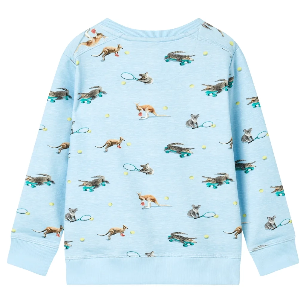 Felpa da Bambino Azzurro MÃ©lange 116cod mxl 134763