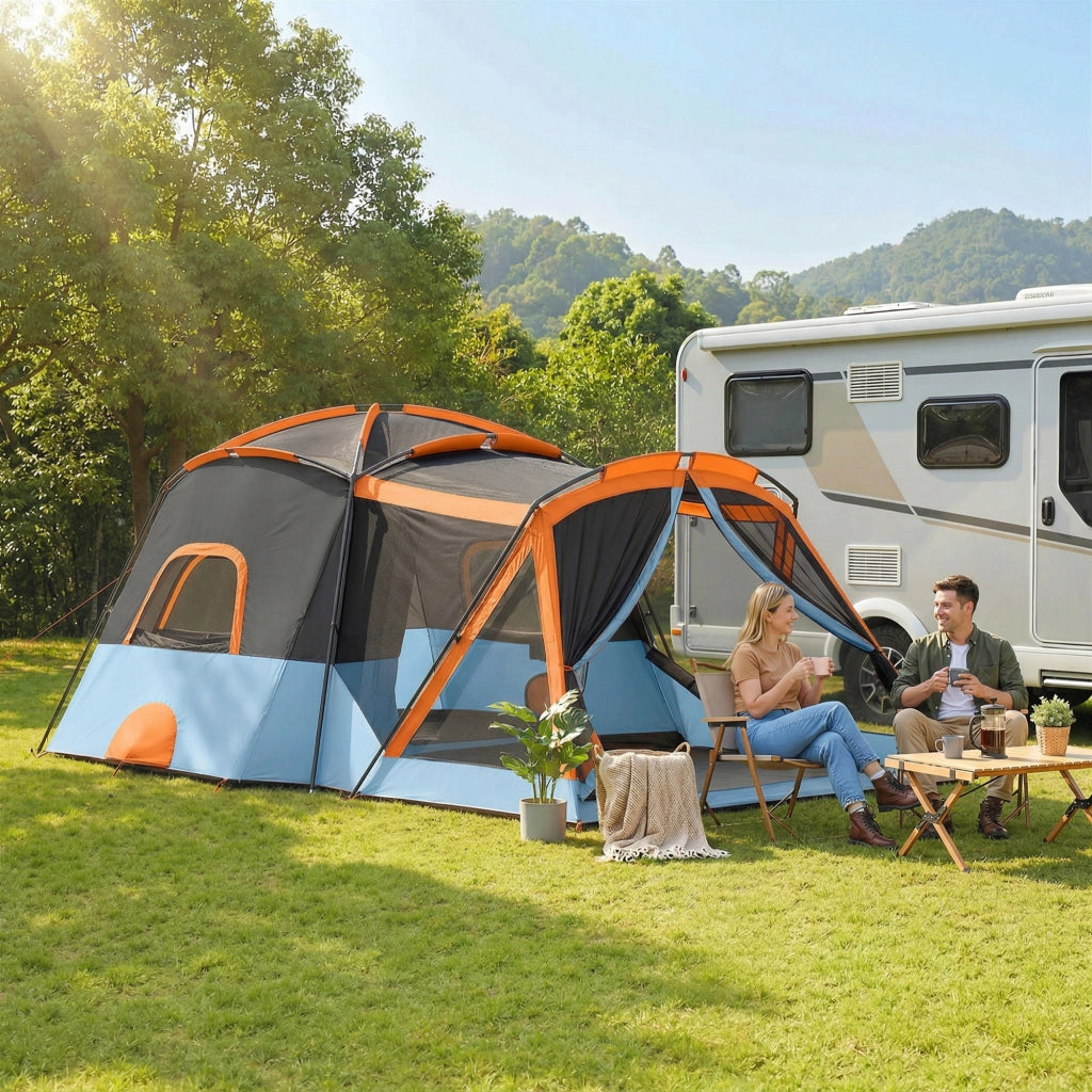 Tenda da campeggio 4 persone 2 stanze ¨C zephmum ¨C impermeabile facile montaggio