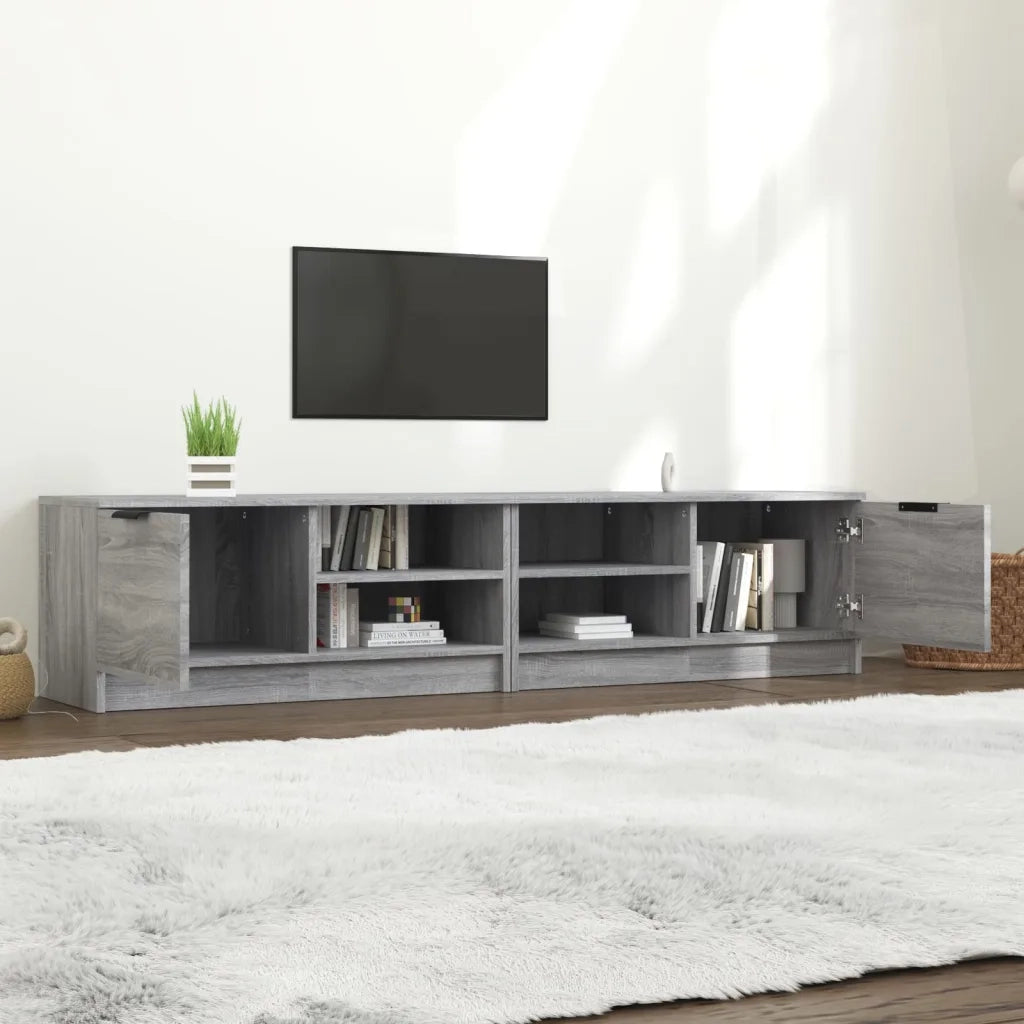 Mobili TV 2 pz Grigio Sonoma 80x35x36,5 cm in Legno Multistrato 817120