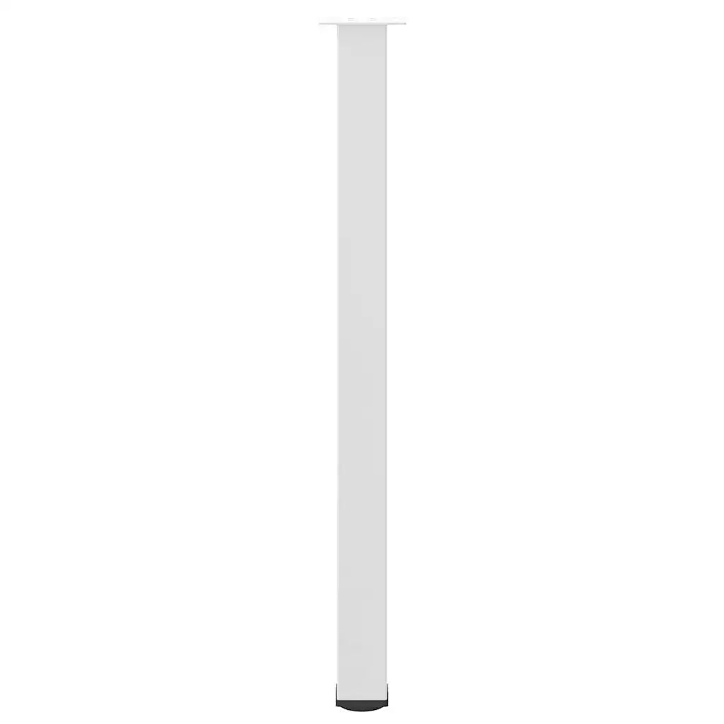 vidaXL Gambe per tavolo da bar 4 pz bianche 110-112 cm in acciaio