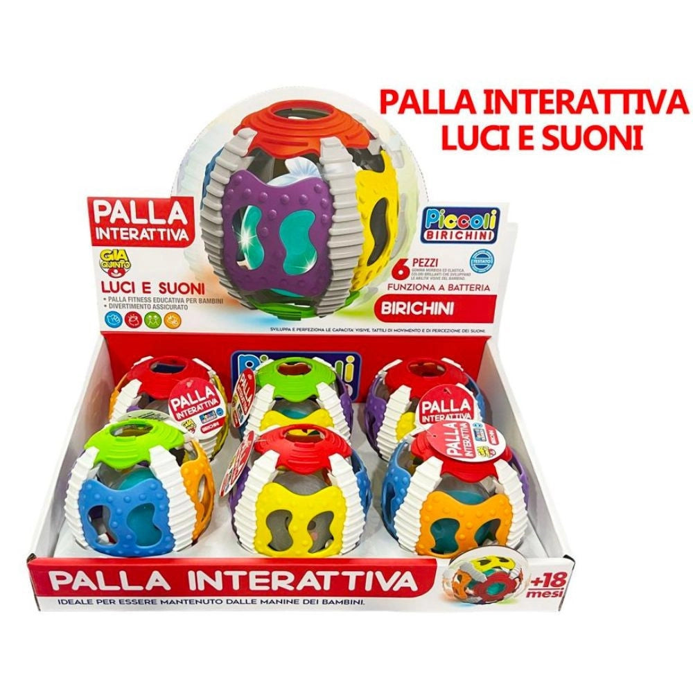 Trade Shop - Pallina Interattiva Educativa Con Luci E Suoni Giocattolo Per Bambini Mesi 18+ -